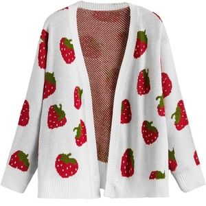 Strawberry Cardigan Plus Size
